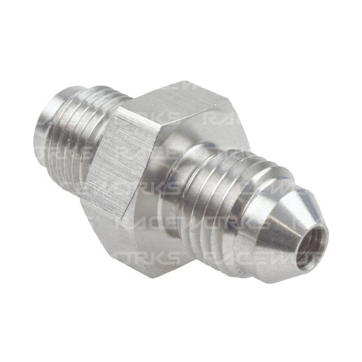 Raceworks Unf Male 7/16"-24 To Male Flare An-4 Stainless Steel (Dual Seal)