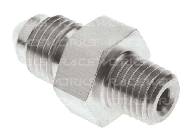 Raceworks Npt Male 1/16" To Male Flare An-3 Stainless Steel