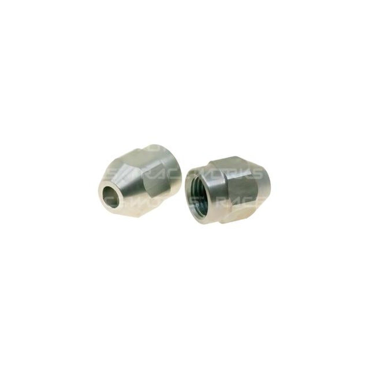 Raceworks AN-3 Tube Nuts W/ Integrated Sleeve Stainless Fits 3/16in. Hard Line (2Pk)