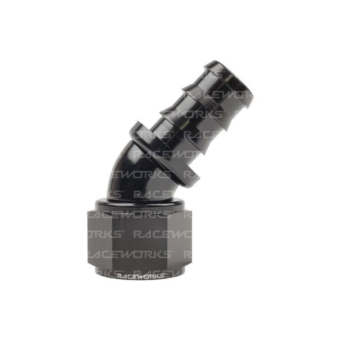 Raceworks Push Lok Hose Fitting An-12 45 Deg