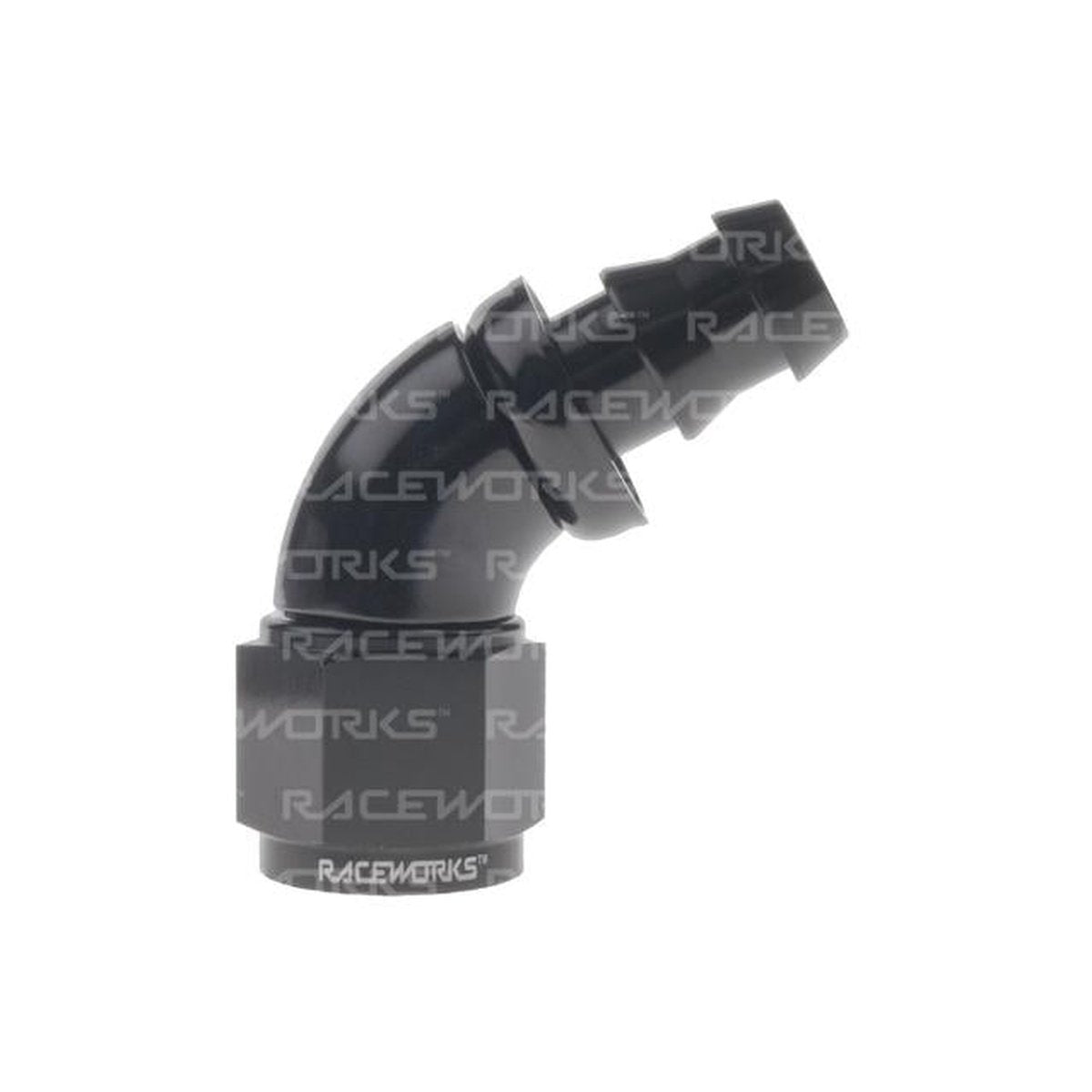 Raceworks Push Lok Hose Fitting An-6 60 Deg