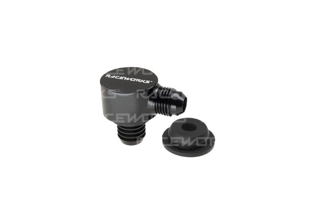 Raceworks Brake Booster 1-Way Valve AN-6 W/ 13/16in. Grommet