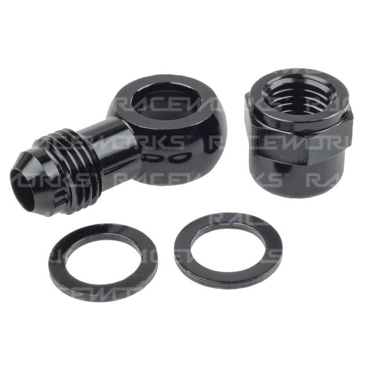 Raceworks Alloy An-8 Banjo Set Suit 044 Pump