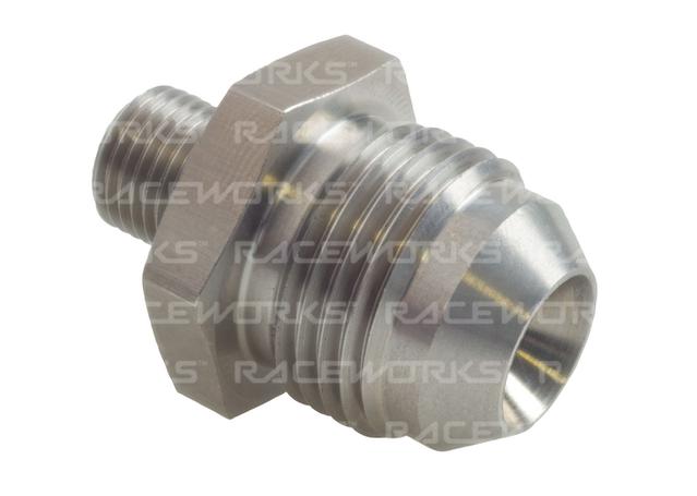 Raceworks Metric Male M10X1.0 To Male Flare An-8 Stainless High Flow