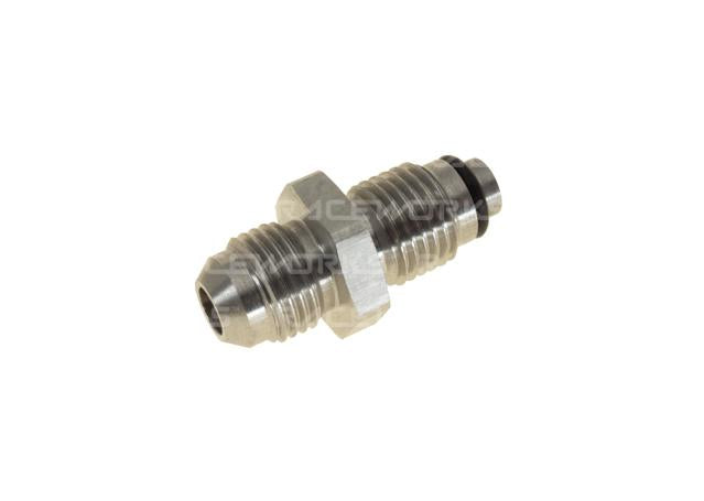 Raceworks Stainless M14x1.5 O-Ring Bump Tube To AN-6 Male Flare Power Steering Adapter