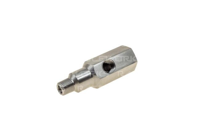 Raceworks Stainless Oil Pressure Tee/Gauge Adapter 1/4in. BSPT