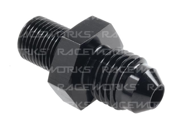 Raceworks Male Flare An-4 To Male Bspp 1/8"