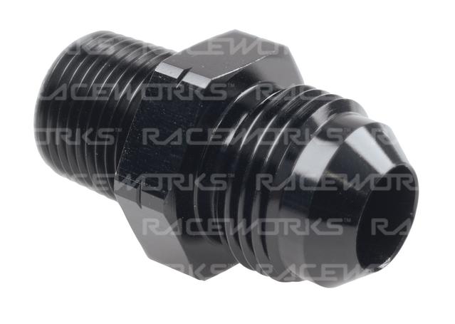 Raceworks Male Flare An-6 To Male Bspt 3/8''