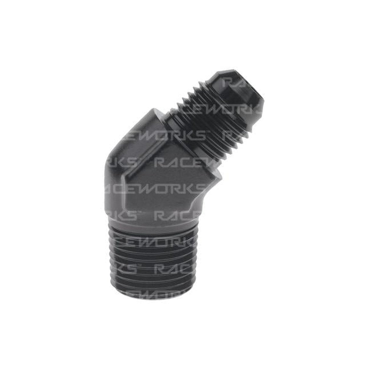 Raceworks An-4 Male Flare To Npt 1/8" 45 Deg