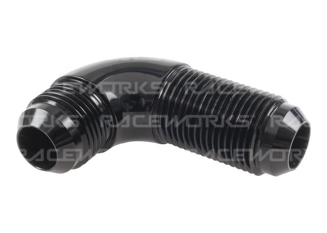 Raceworks Bulkhead Flare An-8 90Deg