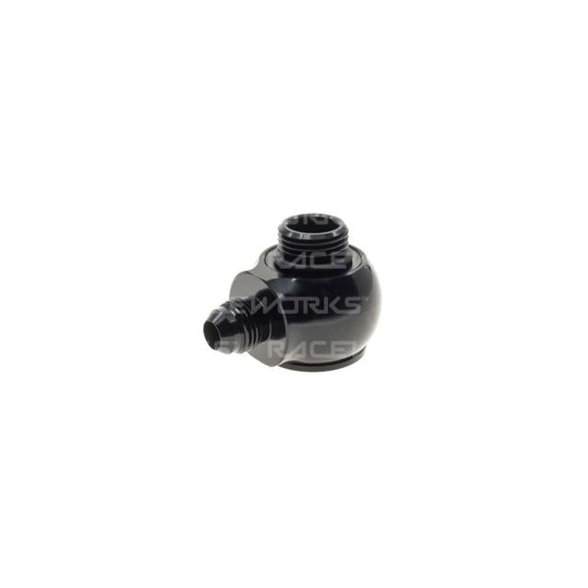 Raceworks Low Profile Banjo Adapter Male Flare AN-6 To Orb AN10