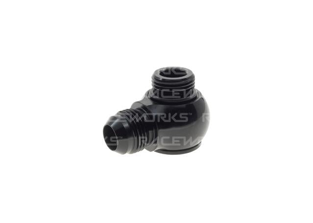 Raceworks Low Profile Banjo Adapter Male Flare AN-8 To Orb AN8