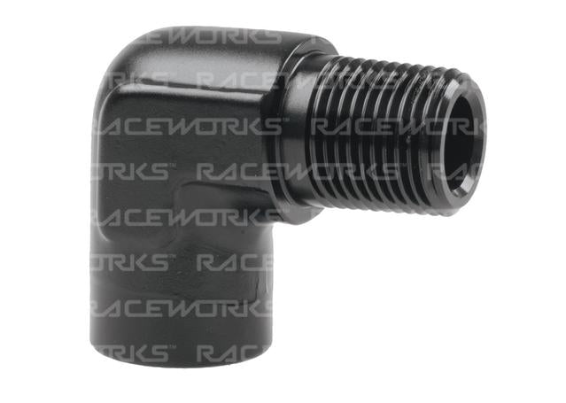 Raceworks 3/8 Npt 90Deg Female-Male Elbow