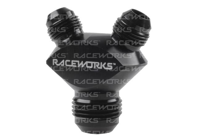 Raceworks Y Block Male Flare An Thread 1 X An-12 To 2 X An-10