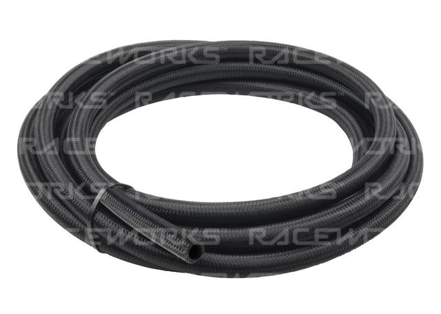 Raceworks Black Nylon Cutter E85 Hose An-8 5 Metres