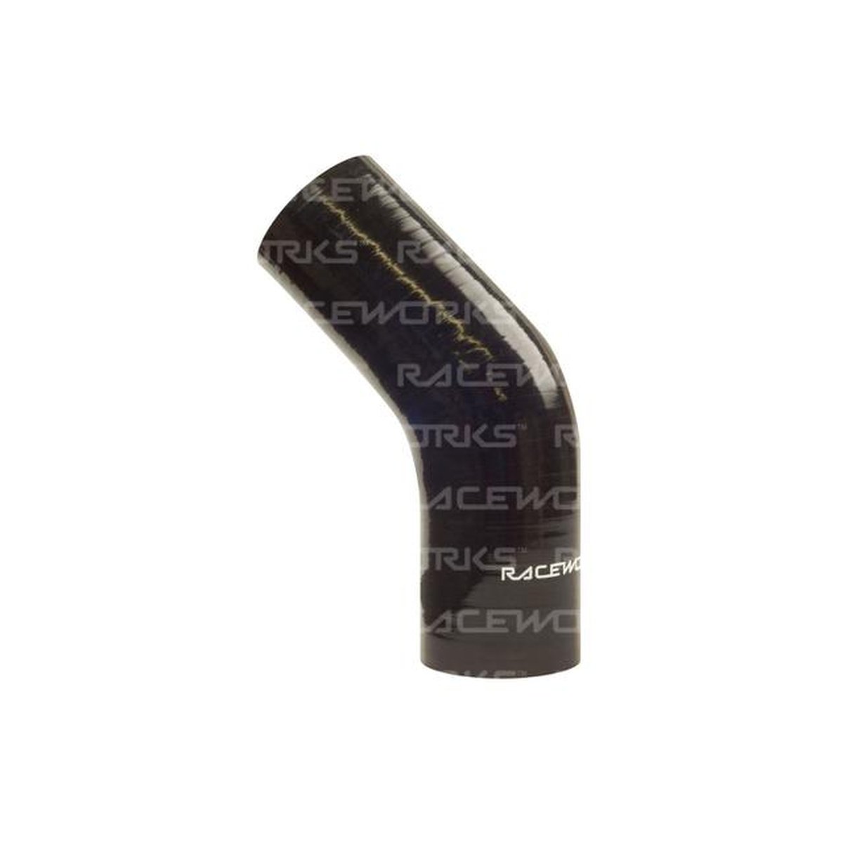 Raceworks Silicone 45 Elbow 0.75" (19mm) Black