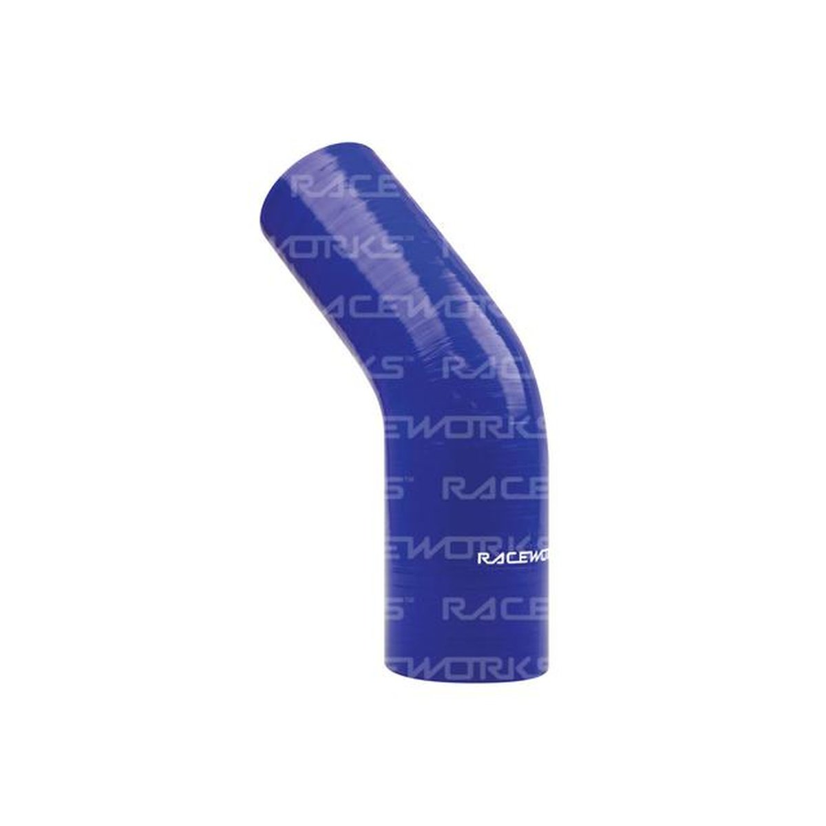 Raceworks Silicone 45 Reducer Elbow 2.5-2.75" (63-70mm) Blue