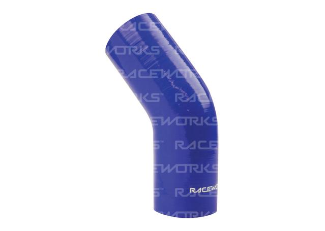 Raceworks Silicone 45 Elbow 2" (51mm) Blue