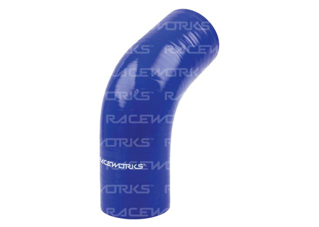 Raceworks Silicone 67 Elbow 2.25" (57mm) Blue