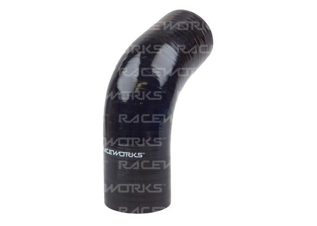 Raceworks Silicone 67 Elbow 4" (102mm) Black