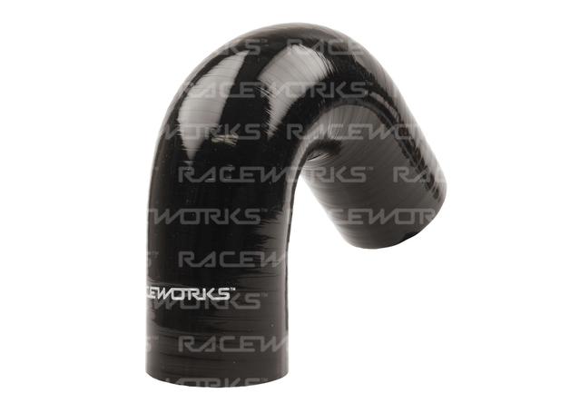 Raceworks Silicone 135 Elbow 2.75" (70mm) Black