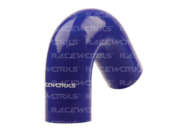 Raceworks Silicone 135 Elbow 3" (76mm) Blue