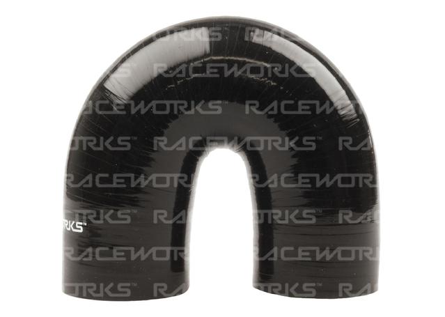 Raceworks Silicone 180 Elbow 2.25" (57mm) Black