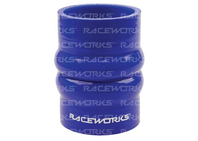 Raceworks Silicone Double Hump Hose 2.5" (63mm) Blue