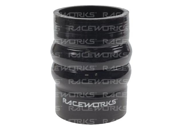 Raceworks Silicone Double Hump Hose 2.75" (70mm) Black
