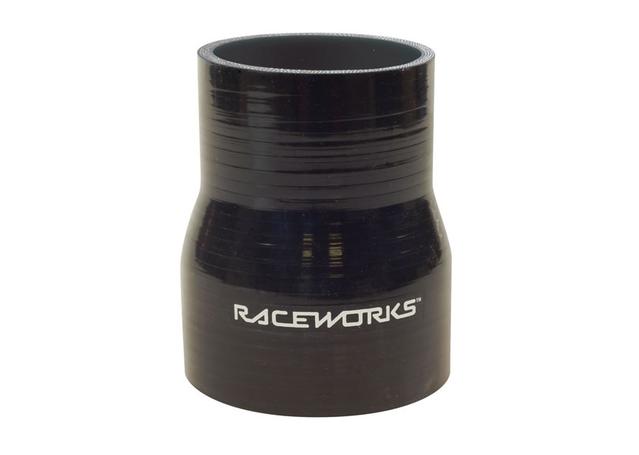 Raceworks Silicone Hose Reducers Straight 3.25-3.75in. (82-95mm) Black
