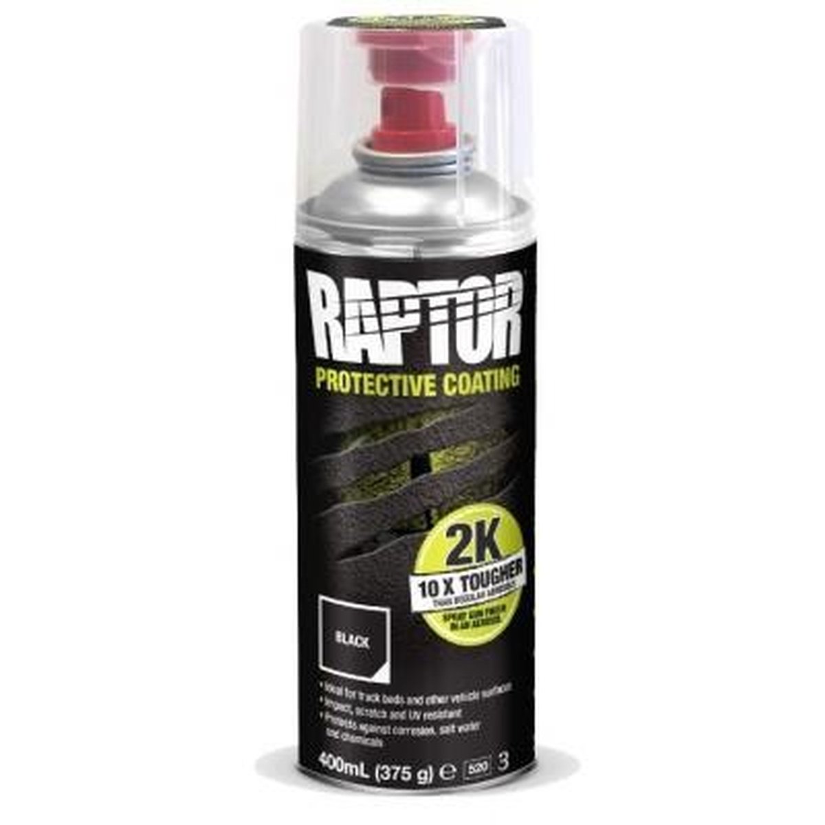 Raptor Bedliner Aerosol Spray 2K Black 400ml