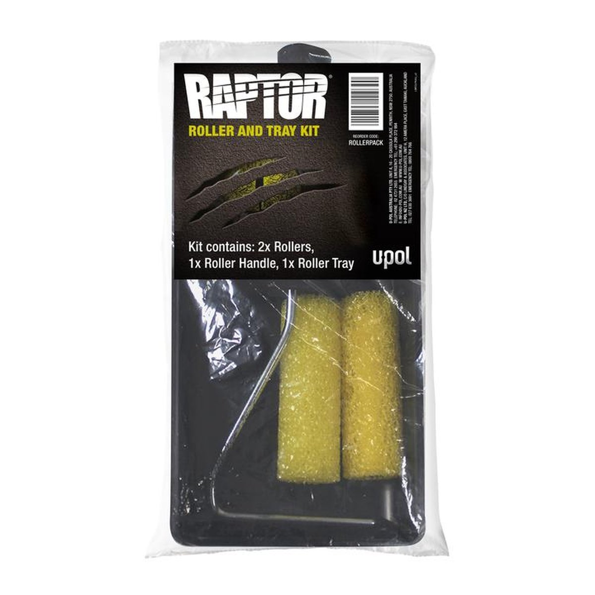 Raptor Roller Pack inc. Tray Handle 2x Heads