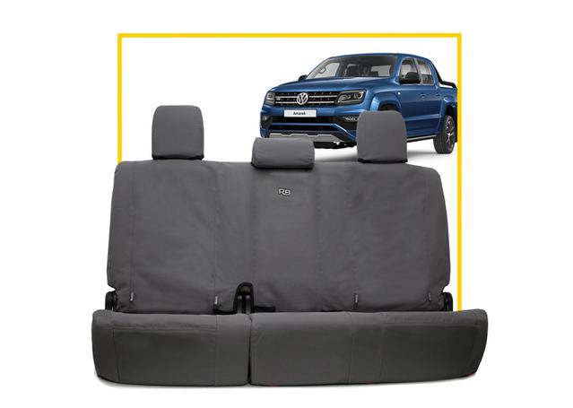 Razorback 4x4 Rear Row Canvas Seat Covers Charcoal (Suits Volkswagen Amarok) VRV-20RB
