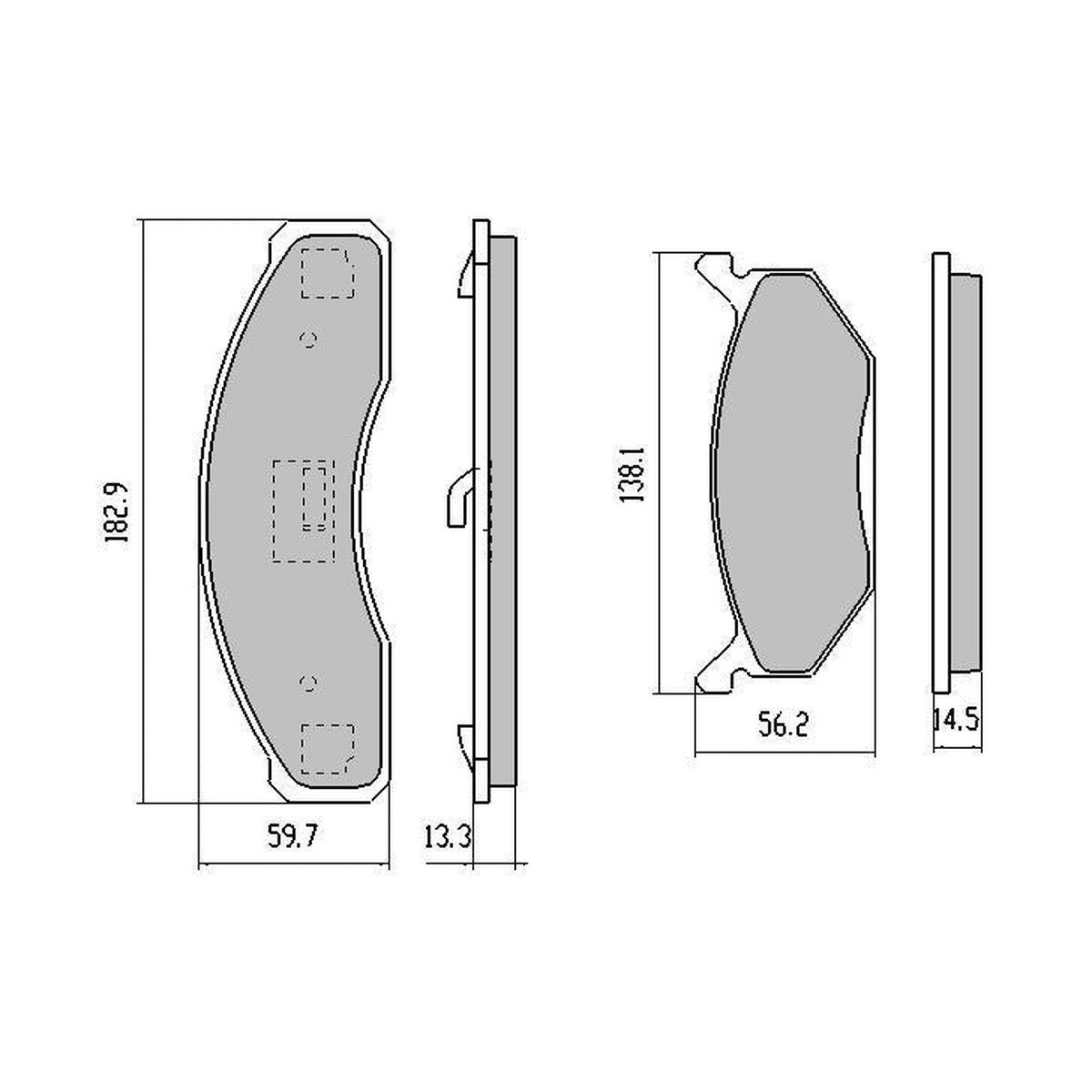 RDA GP Max Brake Pad Set Front RDB1004