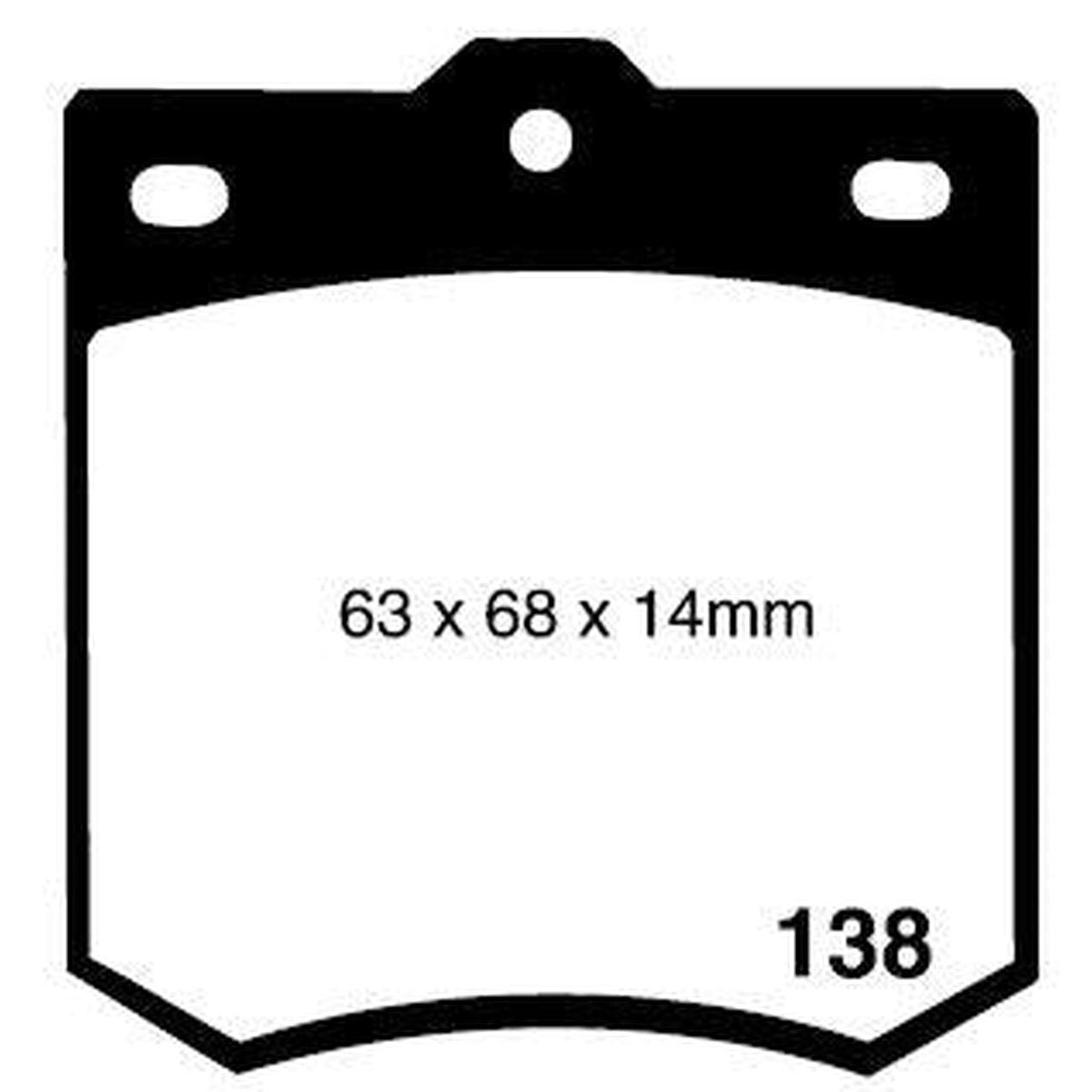 RDA GP Max Brake Pad Set Front RDB1026