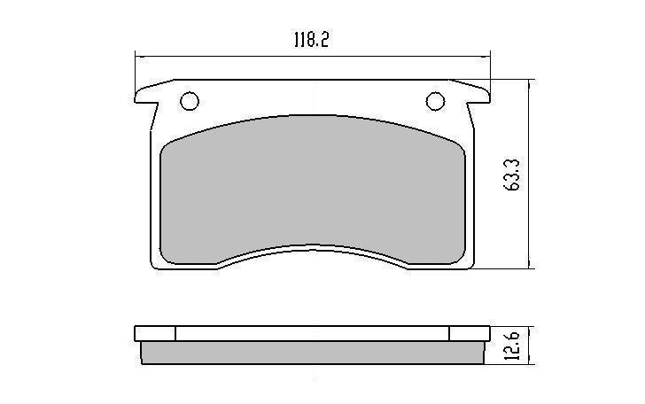 RDA GP Max Brake Pad Set Front RDB1028