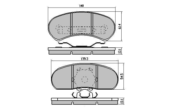 RDA GP Max Brake Pad Set Front RDB1045
