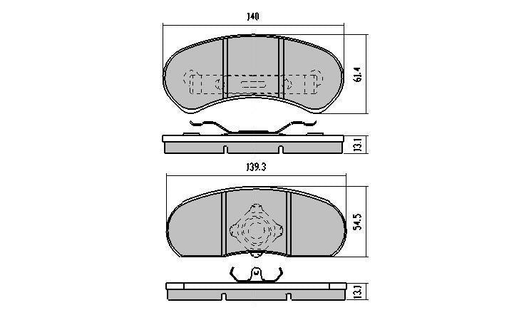RDA GP Max Brake Pad Set Rear RDB1046