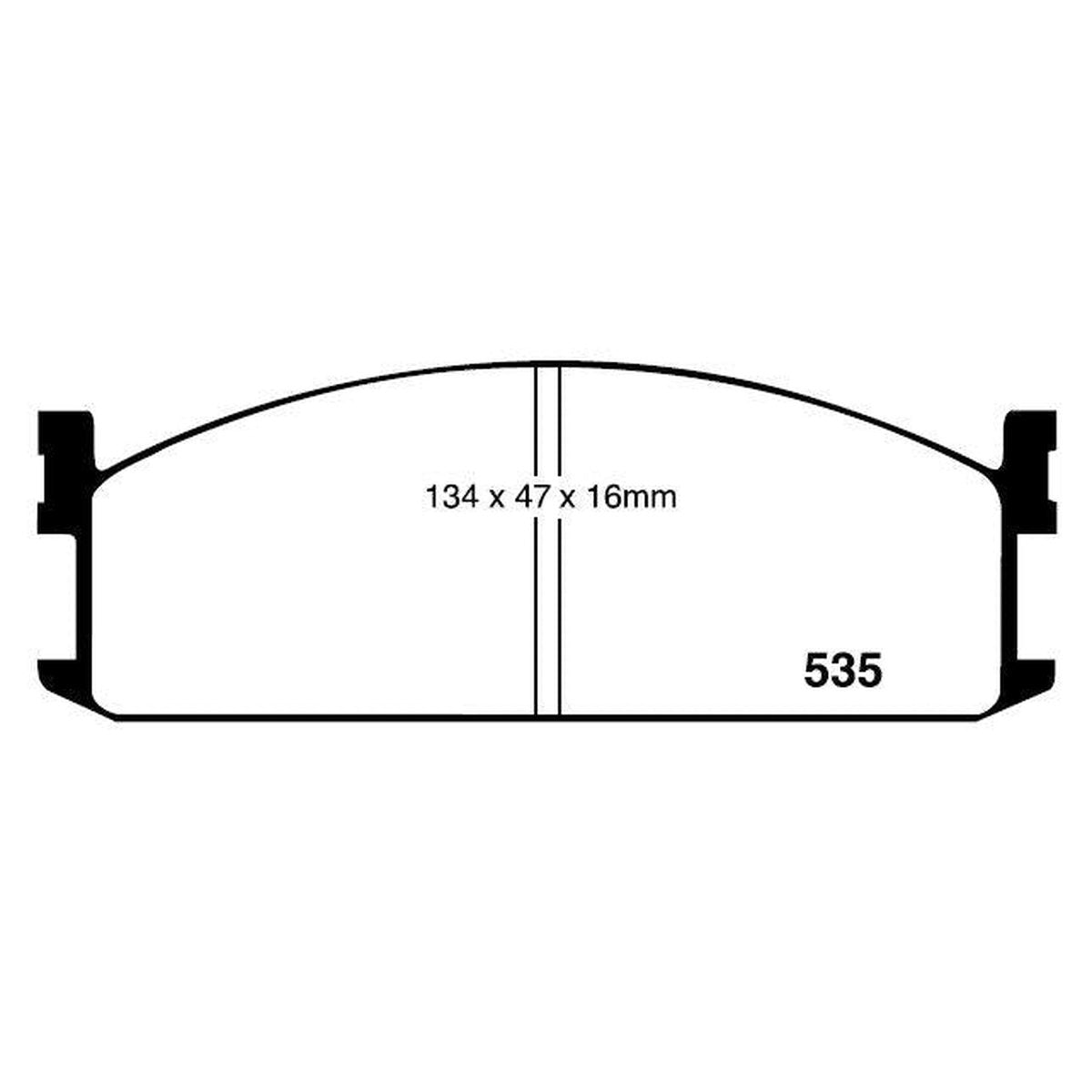 RDA GP Max Brake Pad Set Front RDB1079