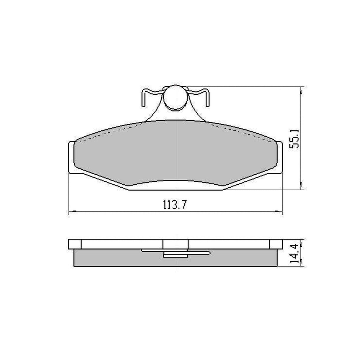 RDA GP Max Brake Pad Set Rear RDB1086