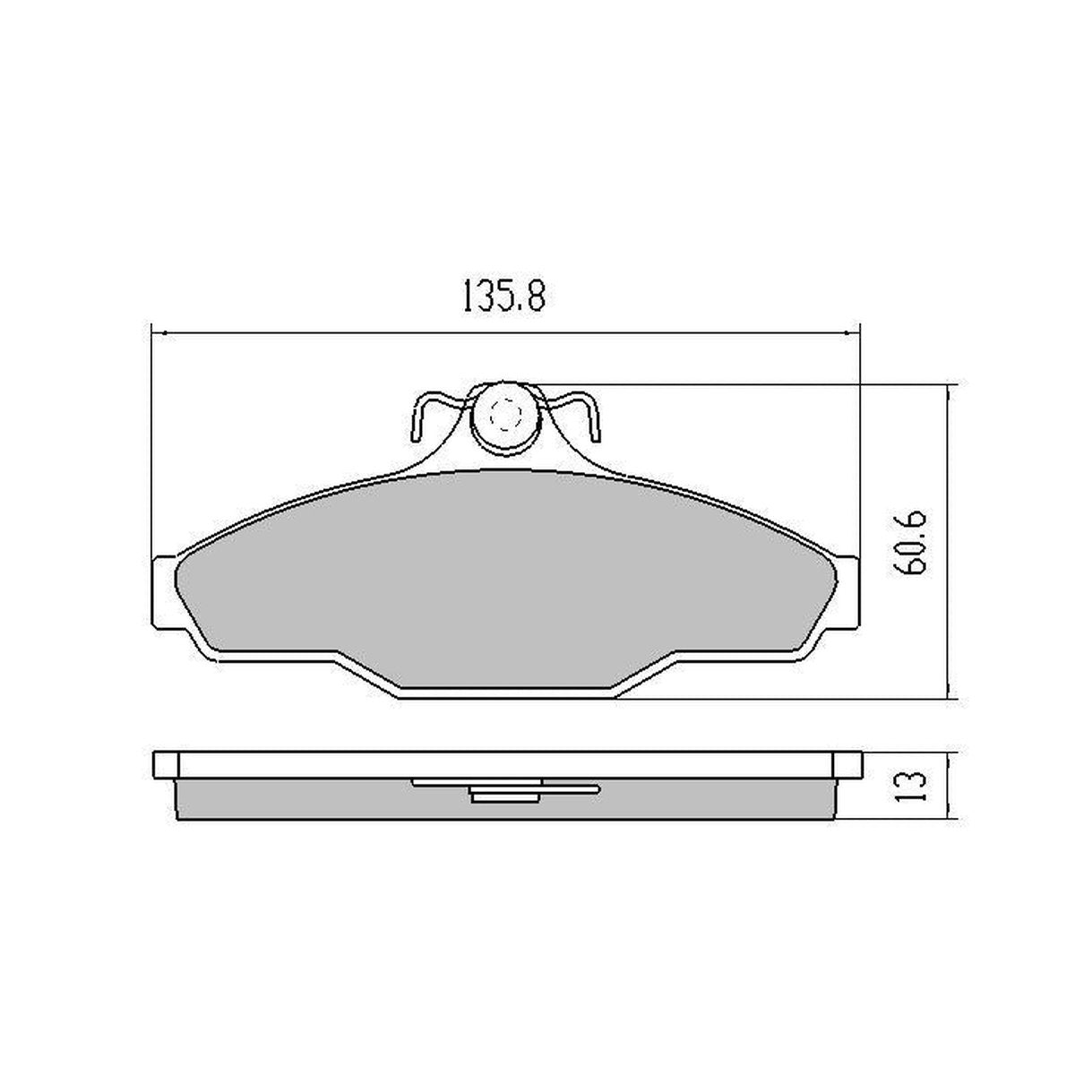 RDA GP Max Brake Pad Set Front RDB1091