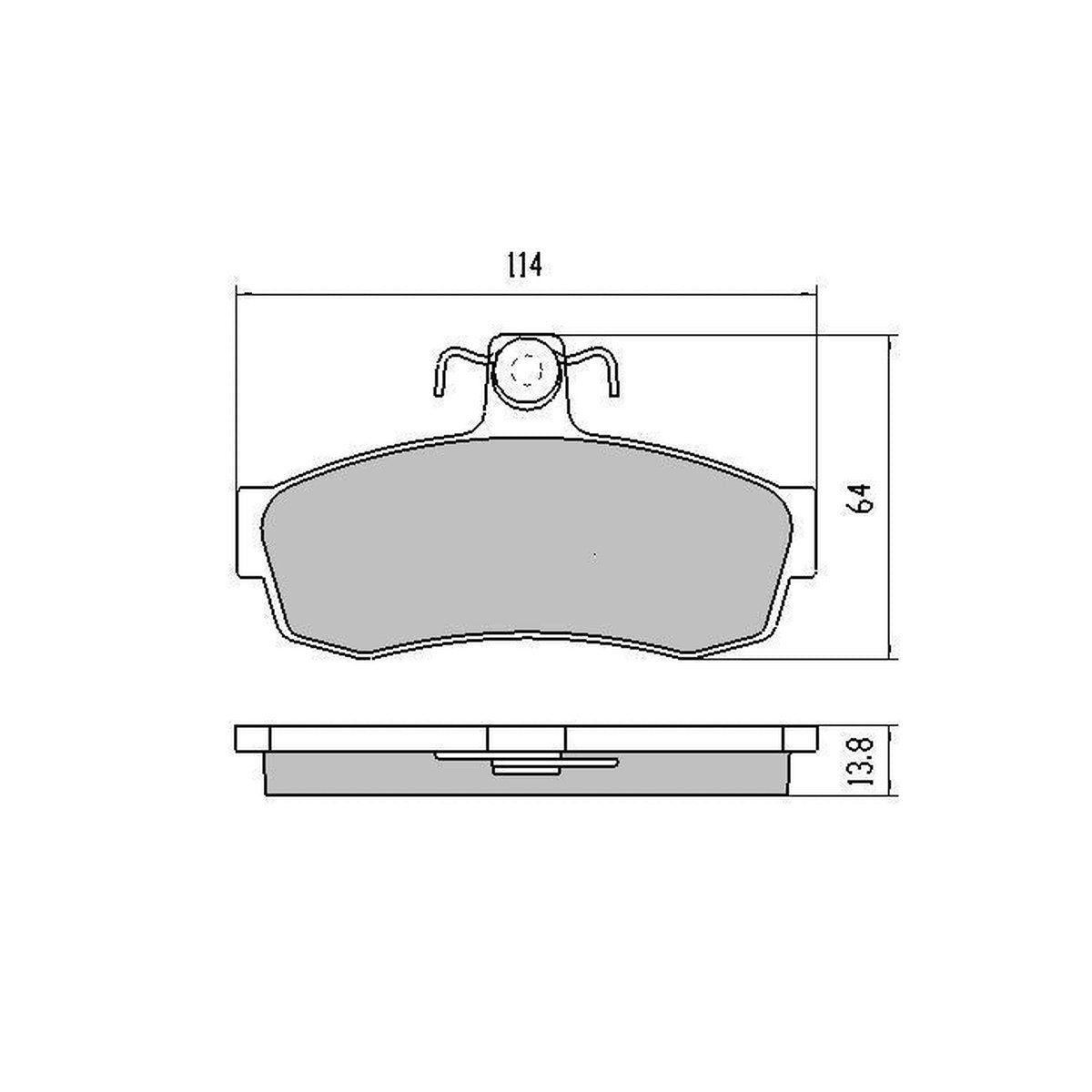 RDA GP Max Brake Pad Set Front RDB1095