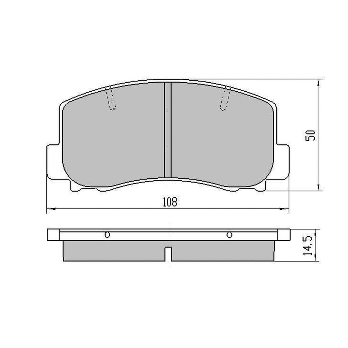 RDA GP Max Brake Pad Set Front RDB1103