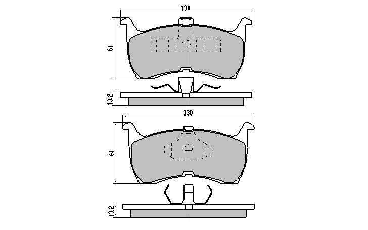 RDA GP Max Brake Pad Set Front RDB1108