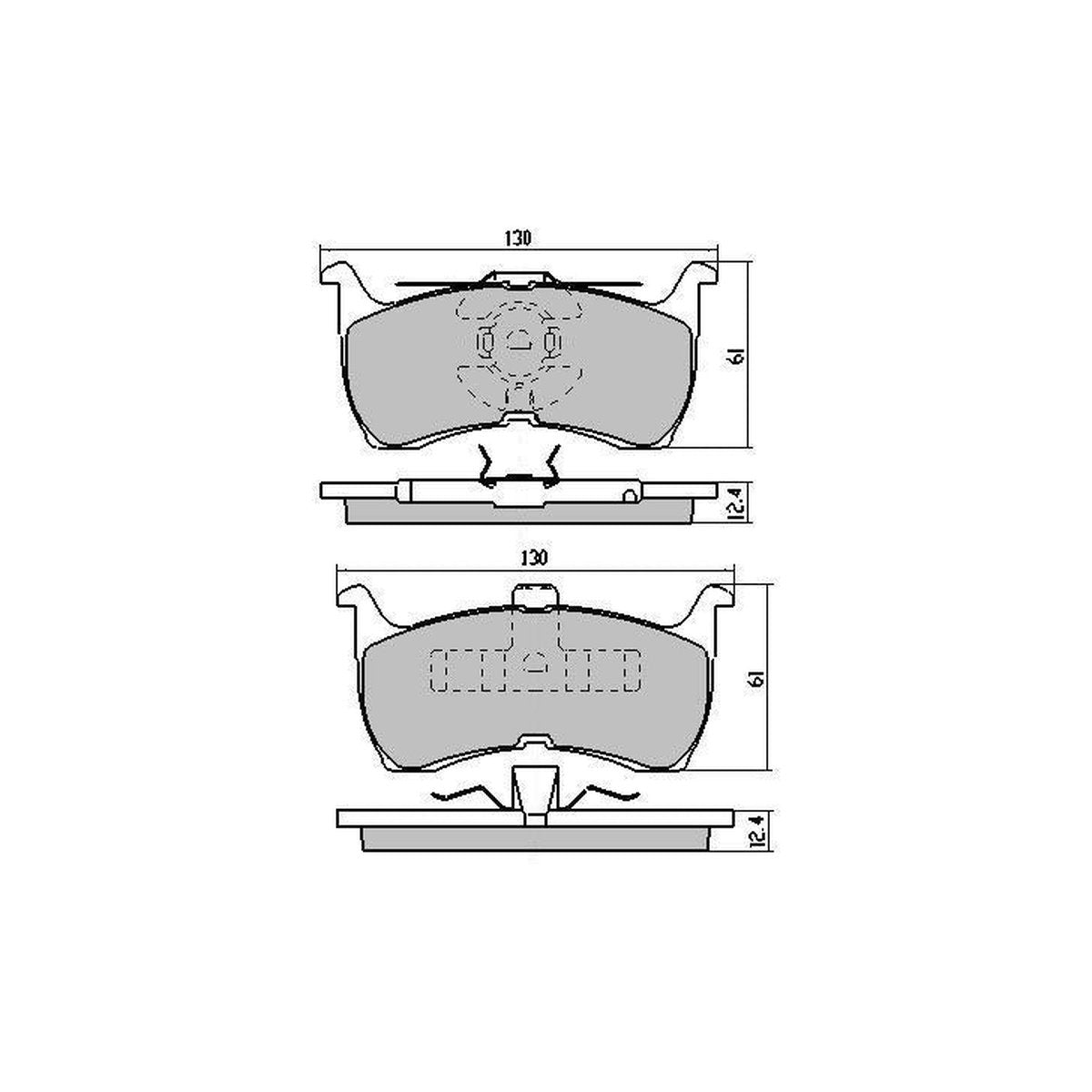 RDA GP Max Brake Pad Set Rear RDB1109