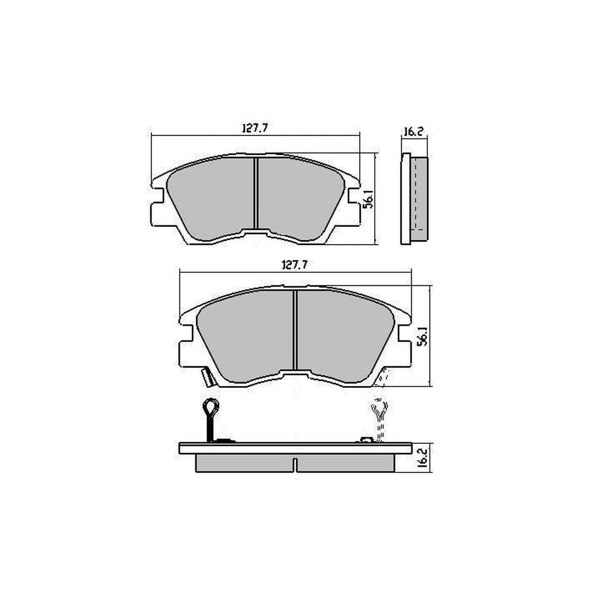 RDA GP Max Brake Pad Set Front RDB1113