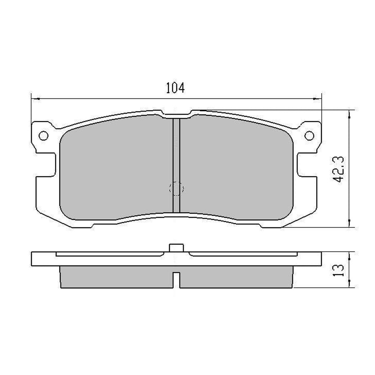 RDA GP Max Brake Pad Set Rear RDB1115