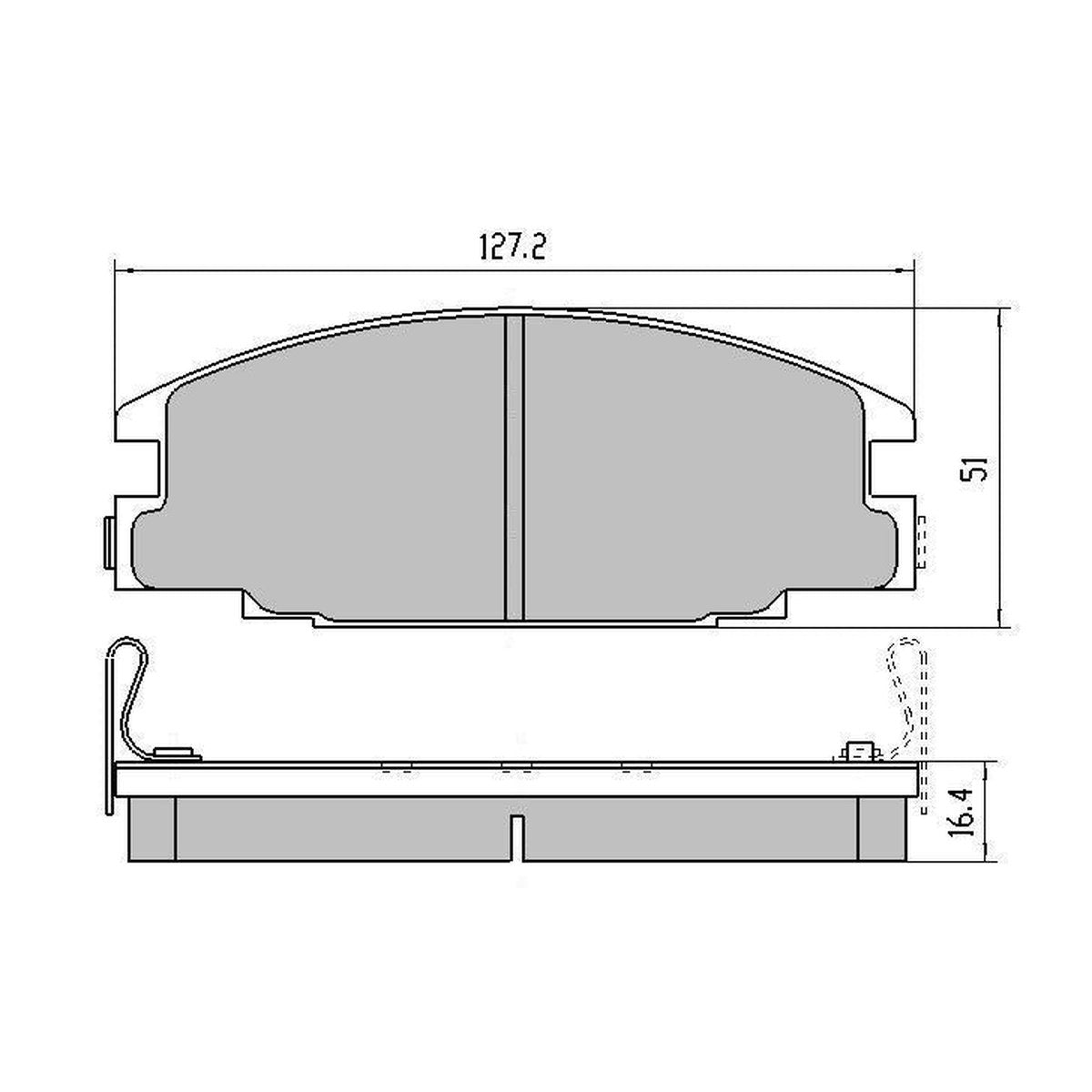 RDA GP Max Brake Pad Set Front RDB1116