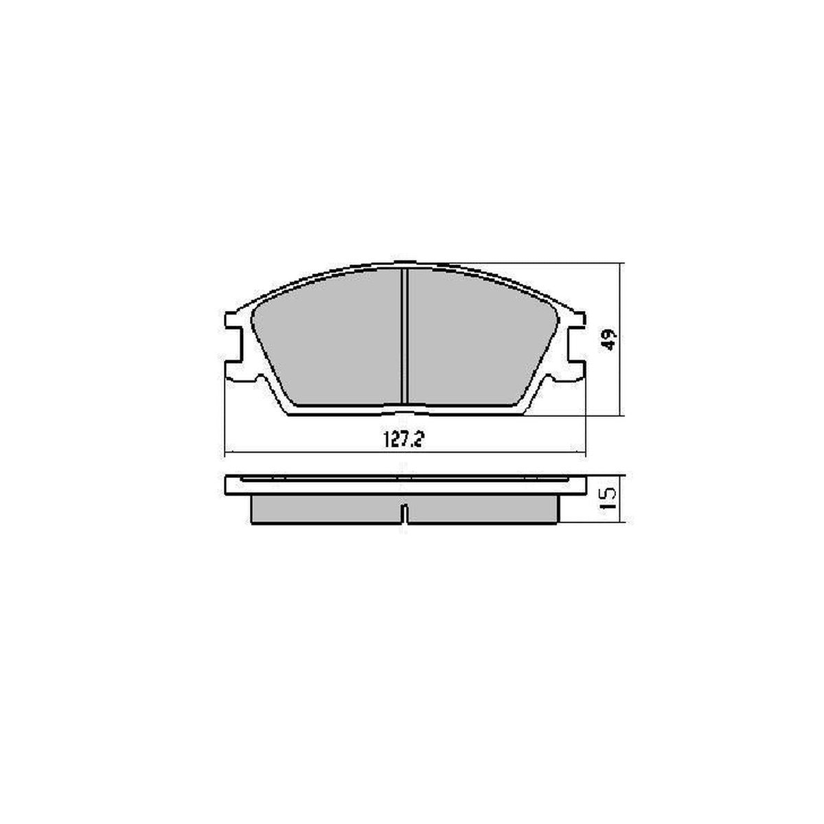 RDA GP Max Brake Pad Set Front RDB1124