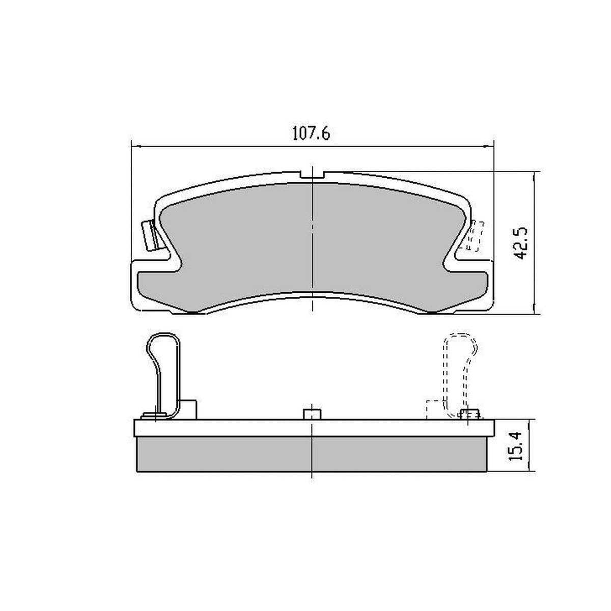 RDA GP Max Brake Pad Set Rear RDB1147